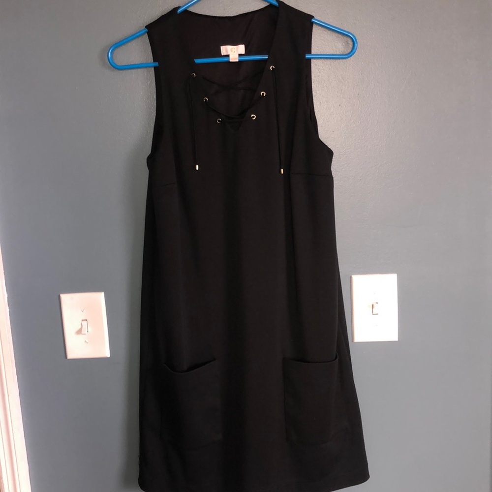 Professional black shift dress!